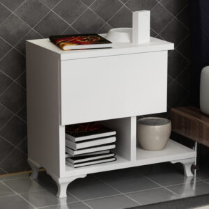 ASIR Nočný stolík CAST biely