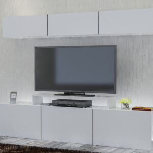 ASIR TV stolík LINE biely