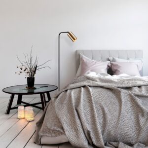 ASIR Stojacia lampa EMEK – 4081 čierna