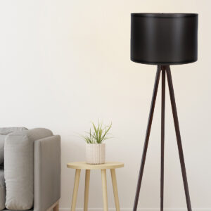 ASIR Stojacia lampa 104 čierny orech