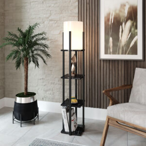 ASIR Stojacia lampa NORA – BLACK čierna