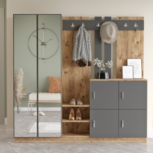 ASIR Predsieňová stena DODO BOROVICE ATLANTIC ANTRACIT