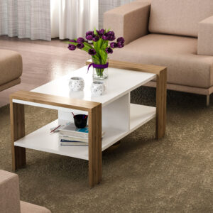 ASIR Konferenčný stolík ERICA biely orech