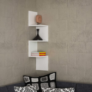 ASIR Nástenná polica CORNER biela