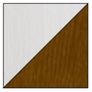 Dolmar Písací stôl ALAN 09 Farba: Biela/orech