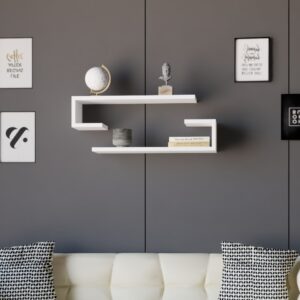 ASIR Nástenná polica ELDO biela