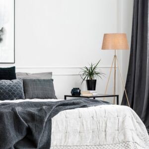 ASIR Stojacia lampa TRIPOD vintage svetlohnedá