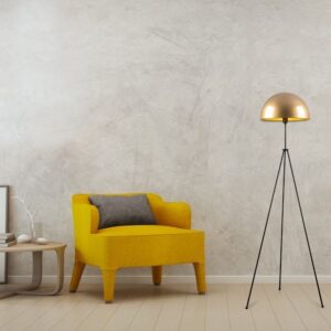 ASIR Stojacia lampa CAN zlatá čierna