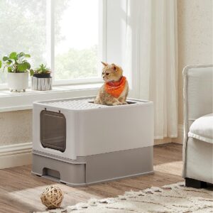 FEANDREA Skladacia plastová toaleta pre mačky veľkosť L