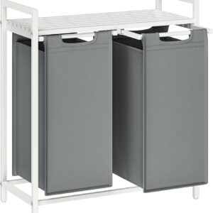 VASAGLE Kôš na bielizeň biely