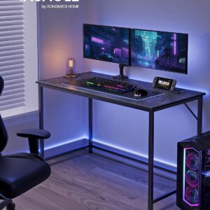 VASAGLE Písací stôl čierny 120 x 60 x 76 cm