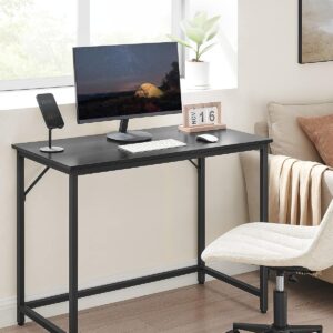 VASAGLE Písací stôl čierny 100 x 50 x 76 cm