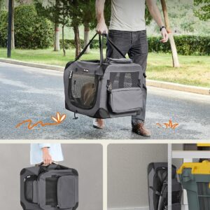 FEANDREA Prepravka pre psa M sivá 60 x 42 x 42 cm