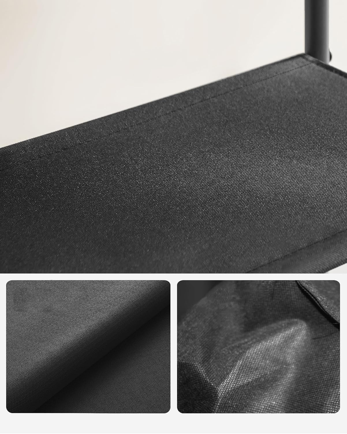 VASAGLE Kovový botník s doskou 4 police 120 x 88 x 30 cm – Obrázok 7