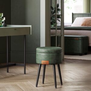 VASAGLE Stolička EKHO s úložným priestorom zelená