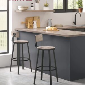 VASAGLE Súprava barových stoličiek 54x99cm sivá čierna