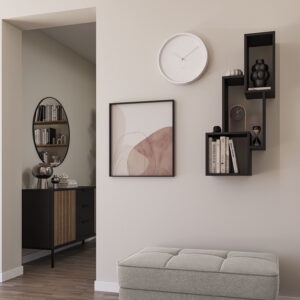 Eltap Polica ALITTY, čierna