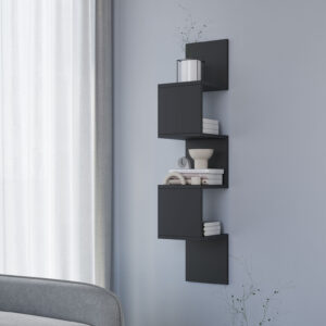 Eltap Nástenná polica SUNPEDO, čierna