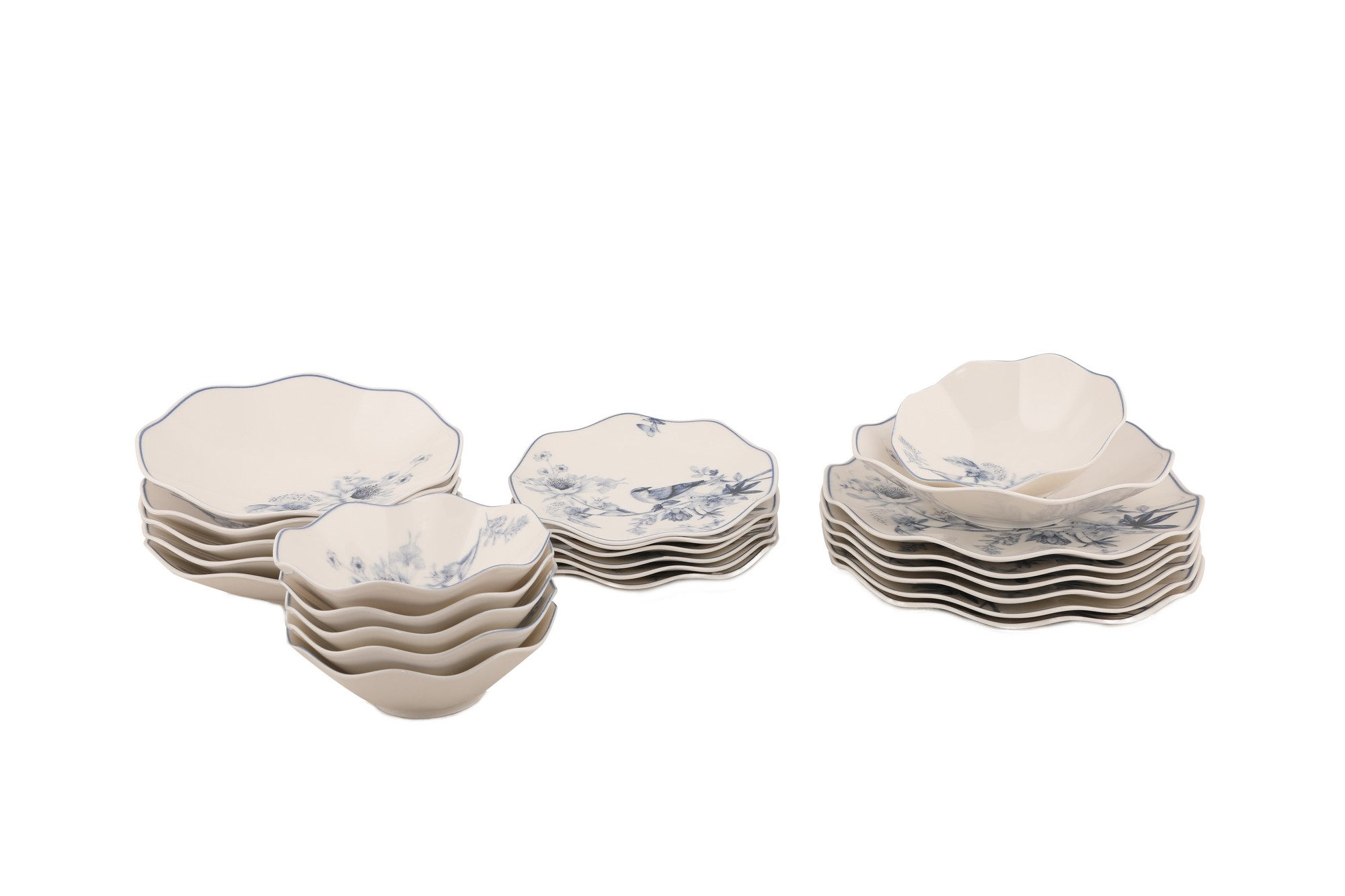 ASIR Porcelánová jedálenská súprava 24 ks BIRD – Obrázok 3