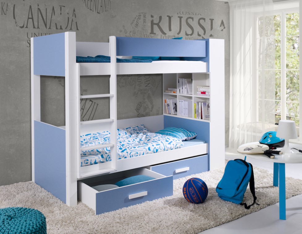 ArtBed Detská poschodová posteľ GASPAR | 80 x 180 cm Prevedenie: Morenie - Akryl – Obrázok 4