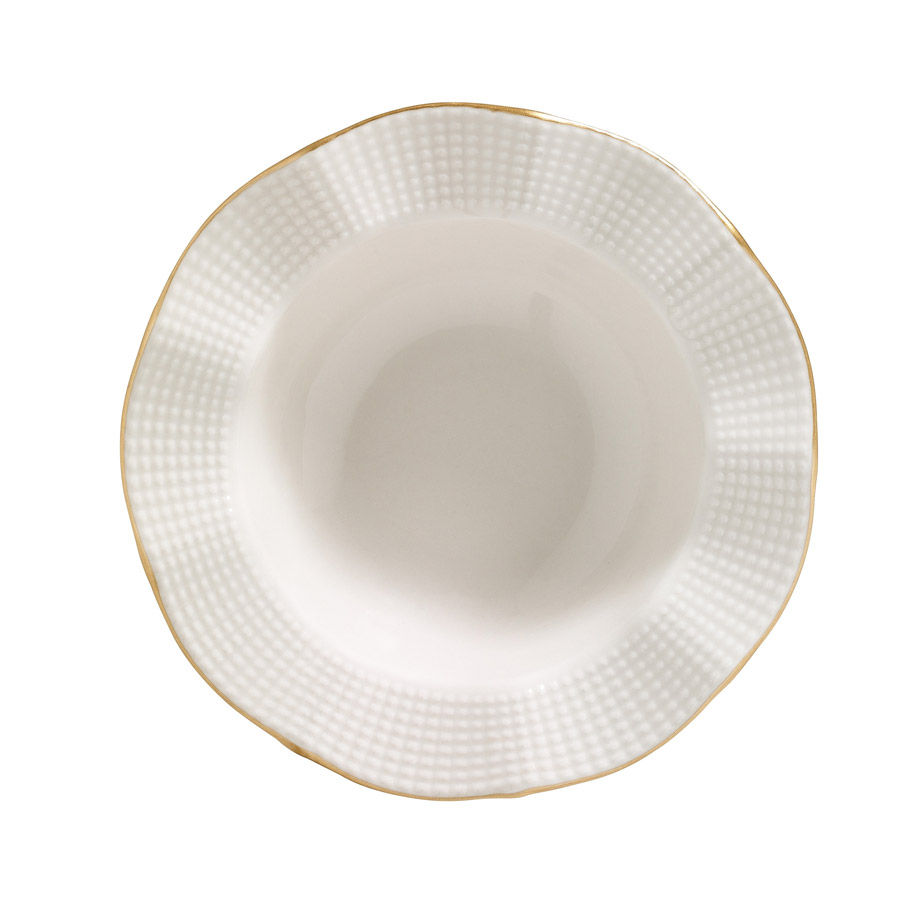 ASIR Porcelánová jedálenská súprava 24 ks GOLD krémovo zlatá – Obrázok 5