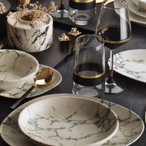 ASIR Porcelánová jedálenská súprava 24 ks MARBLE