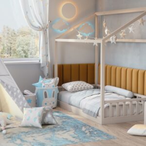 Eltap Čalúnený panel SET QUADRATTA 100+220×50 okrová