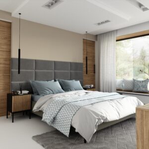 Eltap Čalúnený panel SET QUADRATTA 240×90 sivý