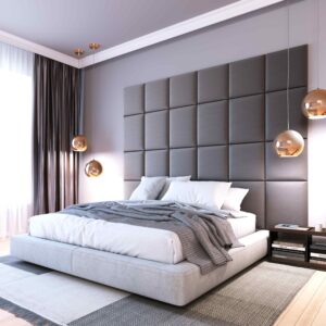 Eltap Čalúnený panel SET QUADRATTA 240×180 sivý