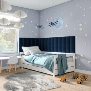 Eltap Čalúnený panel SET QUADRATTA 300×60 modrý