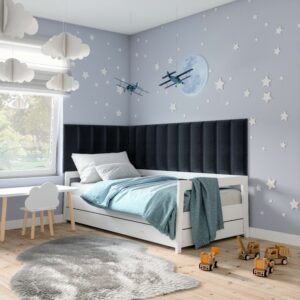 Eltap Čalúnený panel SET QUADRATTA 300×60 tmavomodrý