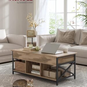 VASAGLE Konferenčný stolík s pracovnou plochou svetlohnedý