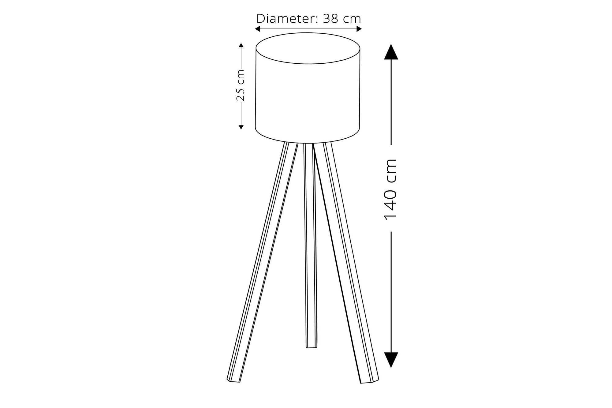 ASIR Stojacia lampa AYD-1208 béžová krémová – Obrázok 4
