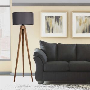 ASIR Stojacia lampa TRIPOD hnedá sivá