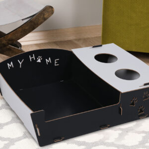 ASIR Pelech pre mačky 200 čiernobiely 40 cm