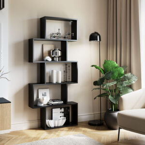 Eltap Knižnica Shellf, čierna