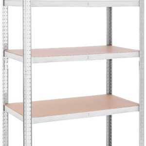 SONGMICS Regál s vysokou nosnosťou strieborný 100 x 200 x 50 cm