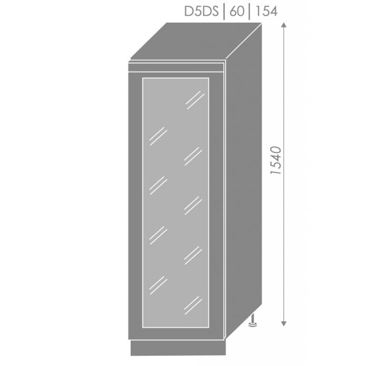 ArtExt Kuchynská linka Brerra - lesk Kuchyňa: Spodná skrinka D/15 / (ŠxVxH) 15 x 82 x 50 cm – Obrázok 83