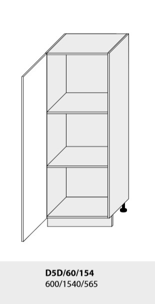 ArtExt Kuchynská linka Brerra - lesk Kuchyňa: Spodná skrinka D/15 / (ŠxVxH) 15 x 82 x 50 cm – Obrázok 94