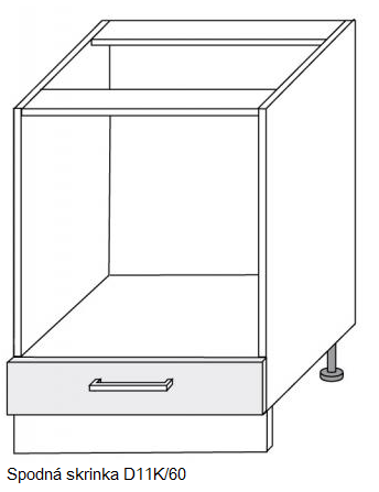 ArtExt Kuchynská linka Brerra - lesk Kuchyňa: Spodná skrinka D/15 / (ŠxVxH) 15 x 82 x 50 cm – Obrázok 32