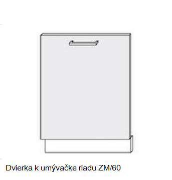 ArtExt Kuchynská linka Brerra - lesk Kuchyňa: Spodná skrinka D/15 / (ŠxVxH) 15 x 82 x 50 cm – Obrázok 36