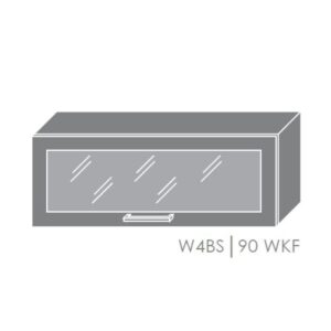 ArtExt Kuchynská linka Brerra – mat Kuchyňa: Horná skrinka W4BS/90 WKF / rám vo farbe dvierok (ŠxVxH) 90 x 36 x 32,5 cm