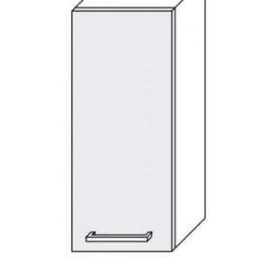 ArtExt Kuchynská linka Brerra – mat Kuchyňa: Horná skrinka W2/30 / (ŠxVxH) 30 x 72 x 32,5 cm