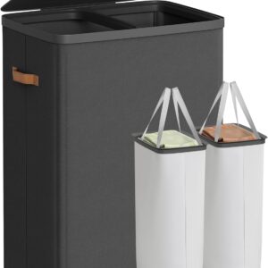 SONGMICS Látkový koš na bielizeň 2D 170 l čierna