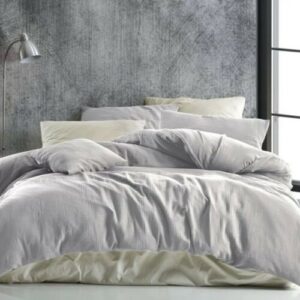 Kvalitex Mušelínové obliečky svetlosivá, 220 x 200 cm, 2 ks 70 x 90 cm, 220 x 200 cm, 2 ks 70 x 90 cm