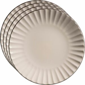 Mäser Súprava dezertných tanierov 4 ks OSITA – 20 cm, krémová