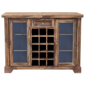 Barová skriňa 120x90x50 indický masív palisander