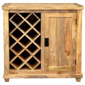 Barová skriňa Devi 90x90x45 indický masív mango