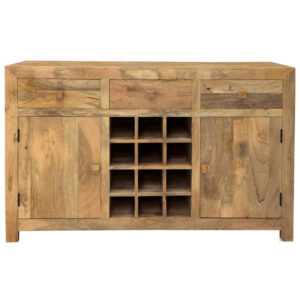 Barová skriňa Hina 140x90x45 z mangového dreva