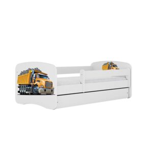 Detská Posteľ. Babydreams+Sz+M biela 80×160 – Nákladné auto